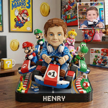 Load image into Gallery viewer, "Race to Fun: A Personalized Adventure!" - Custom Photo Adventurous Race Shaped Plaques PopCulturePrints