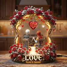Load image into Gallery viewer, "Together Forever" - Personalized Acrylic Light Box Gift for Couples Light Box PopCulturePrints