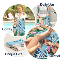 Load image into Gallery viewer, It's Not a Dad Bod, It's a Father Figure - Custom Personalized Beach Towel Beach Towel PopCulturePrints