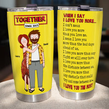 Load image into Gallery viewer, Personalized Valentine's Day Gifts for Couples - Unique Tumbler Designs Tumbler Cup PopCulturePrints