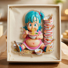 Load image into Gallery viewer, “Indulge in Laughter!” – Funny Eating Anti-collision Acrylic Fridge Magnet - Personalized Gift for Food Lovers