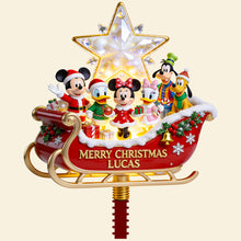 Load image into Gallery viewer, Celebrate the Season with 'Merry Christmas' - Personalized Tree Topper for Families