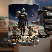 Load image into Gallery viewer, “Yoda Best Dad in the Galaxy” - Personalized Magic Mug for Dads, Grandpas, and More Coffee Mug PopCulturePrints