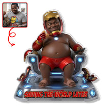 Load image into Gallery viewer, Saving The World Later - Custom Photo Acrylic Fridge Magnet