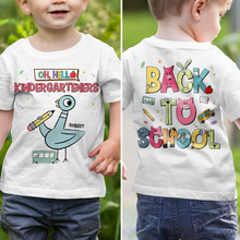 Load image into Gallery viewer, Oh Hello Kindergarteners! - Personalized Back To School Kid Shirt Shirts PopCulturePrints