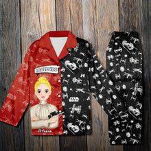 Load image into Gallery viewer, Personalized Star Wars Couple Pajama Set - Custom Button Up PJs Pajama Set PopCulturePrints