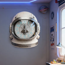 Load image into Gallery viewer, “Time Flies in Space!” - Personalized Astronaut Acrylic Hanging Wall Clock - Perfect Gift for Space Lovers and Astronaut Enthusiasts Hanging Wall Clock PopCulturePrints