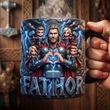 Load image into Gallery viewer, “Power Dad: The Ultimate Superhero!” - Personalized Magic Mug for Dad and Grandpa Coffee Mug PopCulturePrints