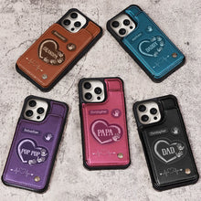 Load image into Gallery viewer, Hand Prints, Love Forever - Personalized Leather Flip Wallet Phone Case Leather Flip Wallet Phone Case PopCulturePrints