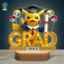 Load image into Gallery viewer, Celebrate Your Achievement - Graduation LED Light with Oval Base - Personalized Gifts for Graduates Led Night Light PopCulturePrints
