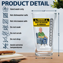 Load image into Gallery viewer, Custom Photo - Dad's Relaxation In Progress Beer Glass Beer Glass PopCulturePrints