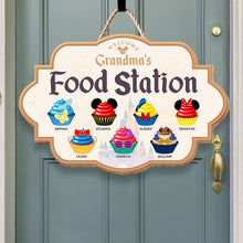 Load image into Gallery viewer, Personalized Grandma's Food Station Wooden Sign Wood Sign PopCulturePrints