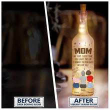Load image into Gallery viewer, We Hope Every Time You Light This Up - Personalized Bottle Light for Mom and Grandma Bottle Light PopCulturePrints