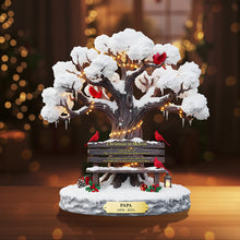 Load image into Gallery viewer, Christmas in Heaven - Personalized Memorial Gift for Family with Cardinal Acrylic Plaque Shaped Plaques PopCulturePrints