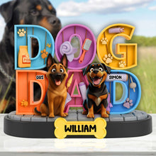 Load image into Gallery viewer, “Celebrate Your Furry Friend!” - Adorable Dog Acrylic Plaque - Personalized Gift for Dog Lovers Shaped Plaques PopCulturePrints