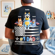 Load image into Gallery viewer, "Celebrate Your American Spirit!" - American Dog Dad Shirt - Personalized Gifts For Dads, Grandpa & More Shirts PopCulturePrints