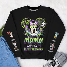 Load image into Gallery viewer, Personalized Spooky Mama Halloween Hoodie AOP Products PopCulturePrints