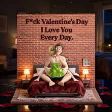 Load image into Gallery viewer, F*ck Valentine's Day - I Love You Every Day - Personalized Light Box for Couples Light Box PopCulturePrints
