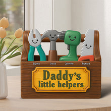 Load image into Gallery viewer, "Daddy's Little Helpers" - Personalized Acrylic Plaque - Custom Gift for Dad, Grandpa, and Kids Shaped Plaques PopCulturePrints