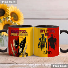 Load image into Gallery viewer, Let's F**king Go - Deadpool & Wolverine Personalized Mug Accent Mug PopCulturePrints