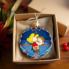 Load image into Gallery viewer, Custom Cartoon Couple Christmas Ornament - Personalized Holiday Gift for Valentine's Day Gifts Ornament PopCulturePrints