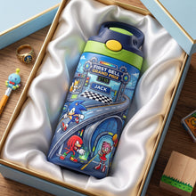 Load image into Gallery viewer, Speed Up Your Day with Sonic – Personalized 12oz Tumbler for Kids
