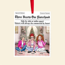 Load image into Gallery viewer, Personalized Sisterhood Christmas Ornament - Best Friends Forever Gift Ornament PopCulturePrints