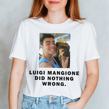 Load image into Gallery viewer, Luigi Mangione Supporter T-Shirt Shirts PopCulturePrints