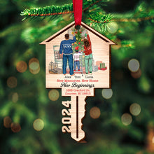 Load image into Gallery viewer, Personalized New Home Christmas Ornament – Custom Family Gift Ornament PopCulturePrints