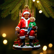 Load image into Gallery viewer, Horror Santa Custom Photo Ornament - Unique Personalized Christmas Gift for Friends, Family & Collectors Ornament PopCulturePrints