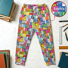 Load image into Gallery viewer, “Read to Your Heart's Desire” - Unique Personalized Sweatpants for Book Lovers Shorts and Pants PopCulturePrints