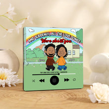 Load image into Gallery viewer, Custom Couple Music Fridge Magnet – Personalized Love Songs Gift Fridge Magnet PopCulturePrints