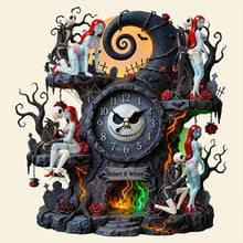 Load image into Gallery viewer, “Timeless Love: Celebrate Your Bond” - Naughty Couple Wall Clock - Personalized Gifts for Couple Hanging Wall Clock PopCulturePrints