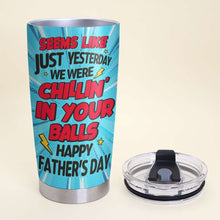 Load image into Gallery viewer, Funny Personalized Superhero Tumbler - Happy Father's Day Gift Coffee Mug PopCulturePrints