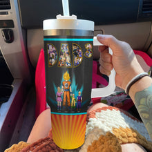 Load image into Gallery viewer, Custom Anime Dad 40oz Tumbler with Handle - Perfect Gift for Dad Tumbler Cup PopCulturePrints