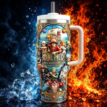 Load image into Gallery viewer, Celebrate Anime with Our 30th Anniversary One Piece Tumbler - Personalized Gifts for Anime Lovers Tumbler Cup PopCulturePrints