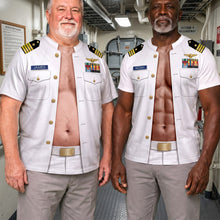 Load image into Gallery viewer, “Proudly Serve with Style” – Personalized Sea Service Military Shirt – Custom Gifts for Veterans and Military Enthusiasts AOP Products PopCulturePrints