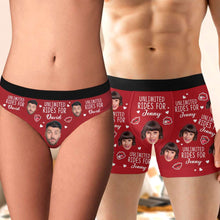 Load image into Gallery viewer, Custom Personalized Boxer & Brief Set for Couples - Unlimited Rides Design Boxer Briefs PopCulturePrints