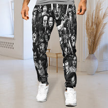 Load image into Gallery viewer, Horror Fans Jogger Sweatpants - Unique Prints for Movie Buffs Shorts and Pants PopCulturePrints