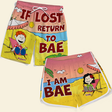 Load image into Gallery viewer, Personalized Couple Beach Shorts - Matching Summer Vacation Sets Shorts and Pants PopCulturePrints