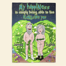 Load image into Gallery viewer, Personalized Funny Old Couple Blanket - Custom Valentine's Day Gifts for Couples Blanket PopCulturePrints