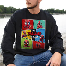Load image into Gallery viewer, This DeadDad Belongs To - Personalized Deadpool Shirt - Custom Gift for Dad and Grandpa Shirts PopCulturePrints