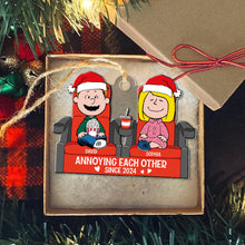 Load image into Gallery viewer, Customized Christmas Couple Ornament - Funny and Unique Valentine’s Day Gifts Ornament PopCulturePrints