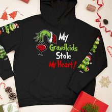 Load image into Gallery viewer, Personalized Green Monster Grandma Christmas Sweatshirt AOP Products PopCulturePrints