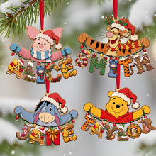 Load image into Gallery viewer, Name Art Woodland String Ornament, Personalized Gifts 03qhtn230926 Ornament PopCulturePrints