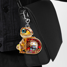 Load image into Gallery viewer, Dino Alphabet Letter Keychain - A Personalized Touch for Dinosaur Fans Keychains PopCulturePrints