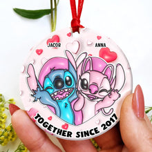 Load image into Gallery viewer, Custom Cartoon Couple Ornament | Personalized Valentine's Day Gifts Ornament PopCulturePrints