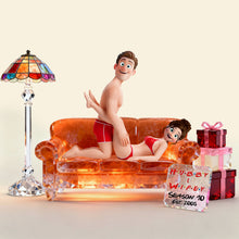 Load image into Gallery viewer, Love is in the Air! Personalize Your Cheeky Couple Acrylic Light Box - Perfect Anniversary Gift Light Box PopCulturePrints