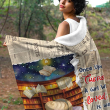 Load image into Gallery viewer, Personalized Wearable Blanket Hoodie for Book Lovers - Princess Design Blanket PopCulturePrints