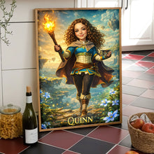 Load image into Gallery viewer, "Empower Her Journey" - Strong Girl Custom Photo Canvas Print - Personalized Gift for Her Poster & Canvas PopCulturePrints